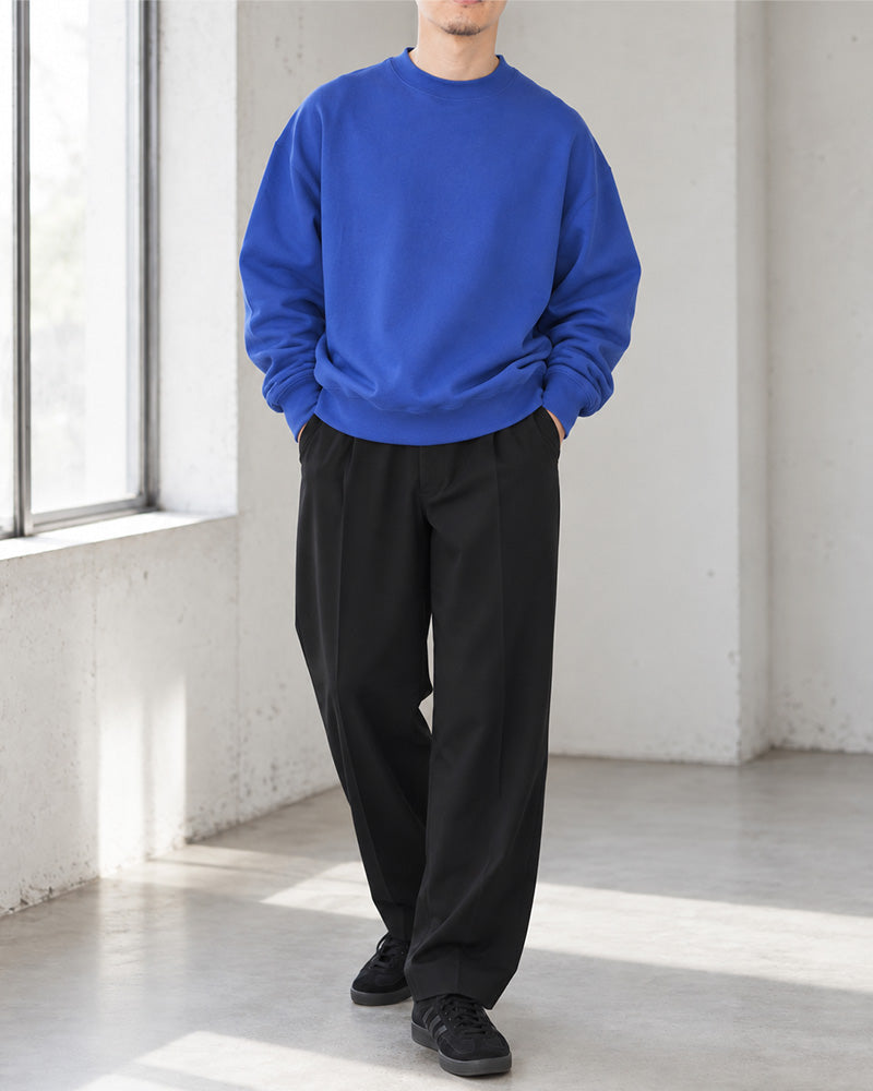 So 大山シュン Minimal Tuck Pants Sサイズ 大人の太すぎないセミワイドブラックパンツ｜So – So | 大人の新定番服