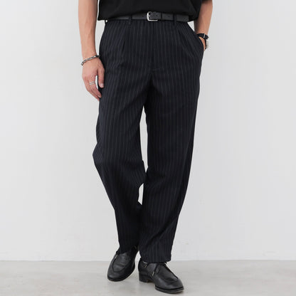 Stripe Tuck Pants