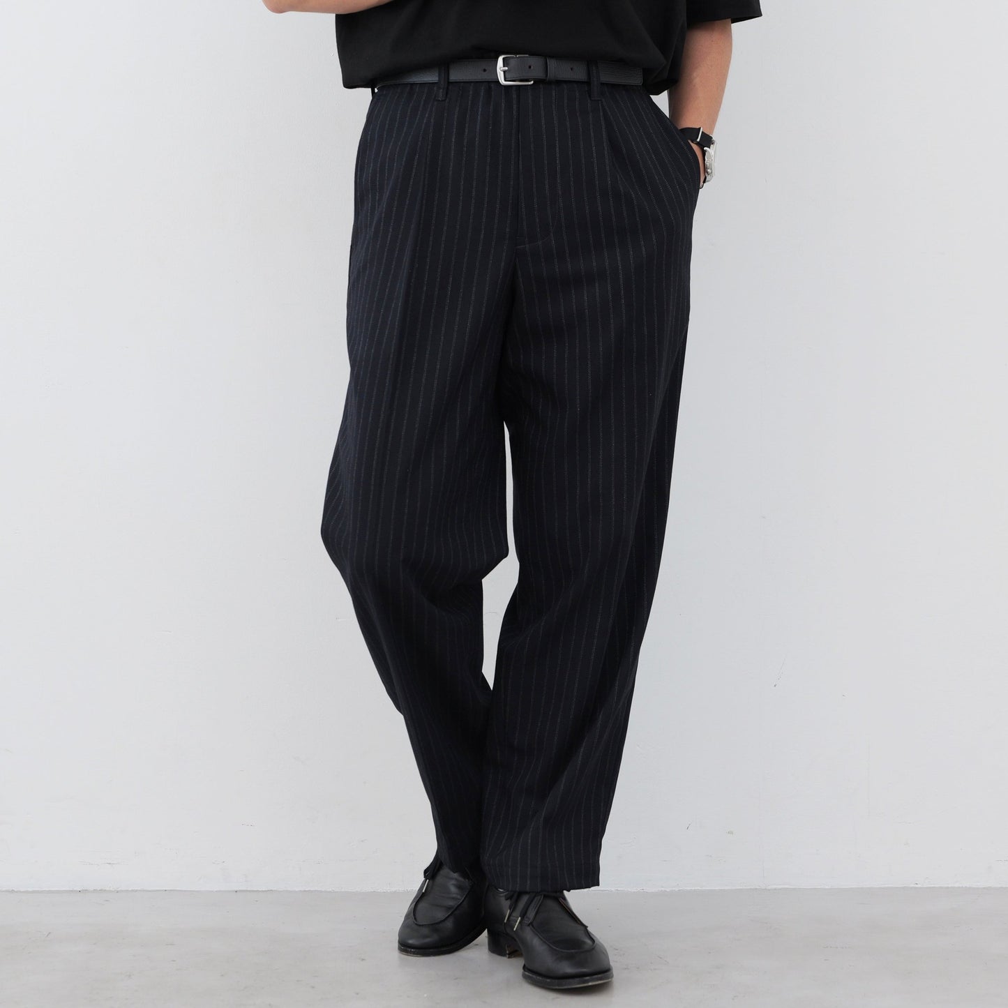 Stripe Tuck Pants