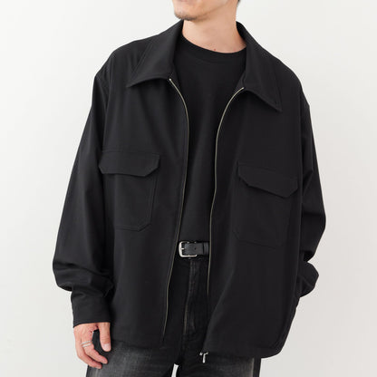 Black Zip Blouson