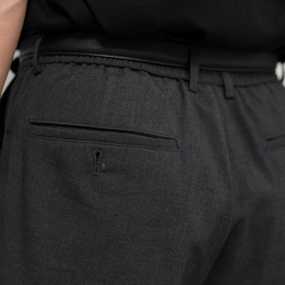 Grey Tuck Pants