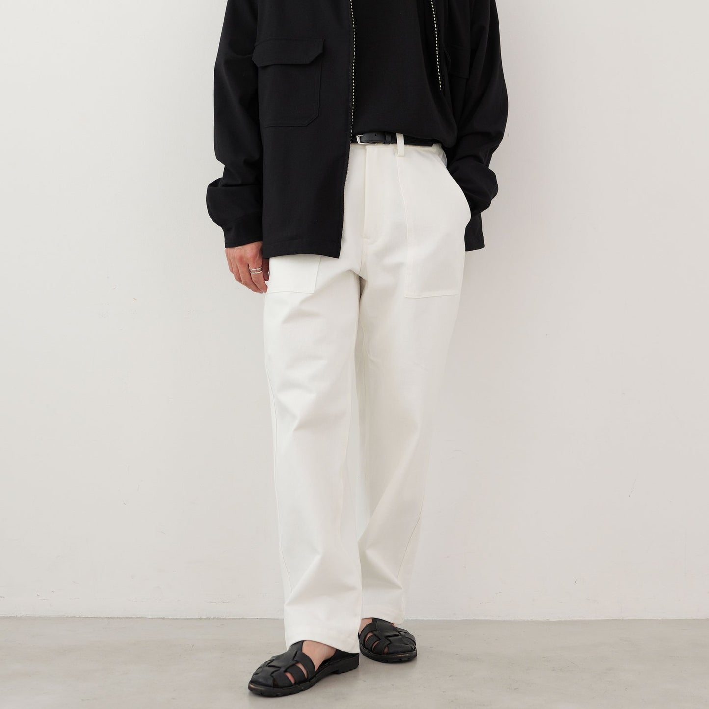 White Baker Pants