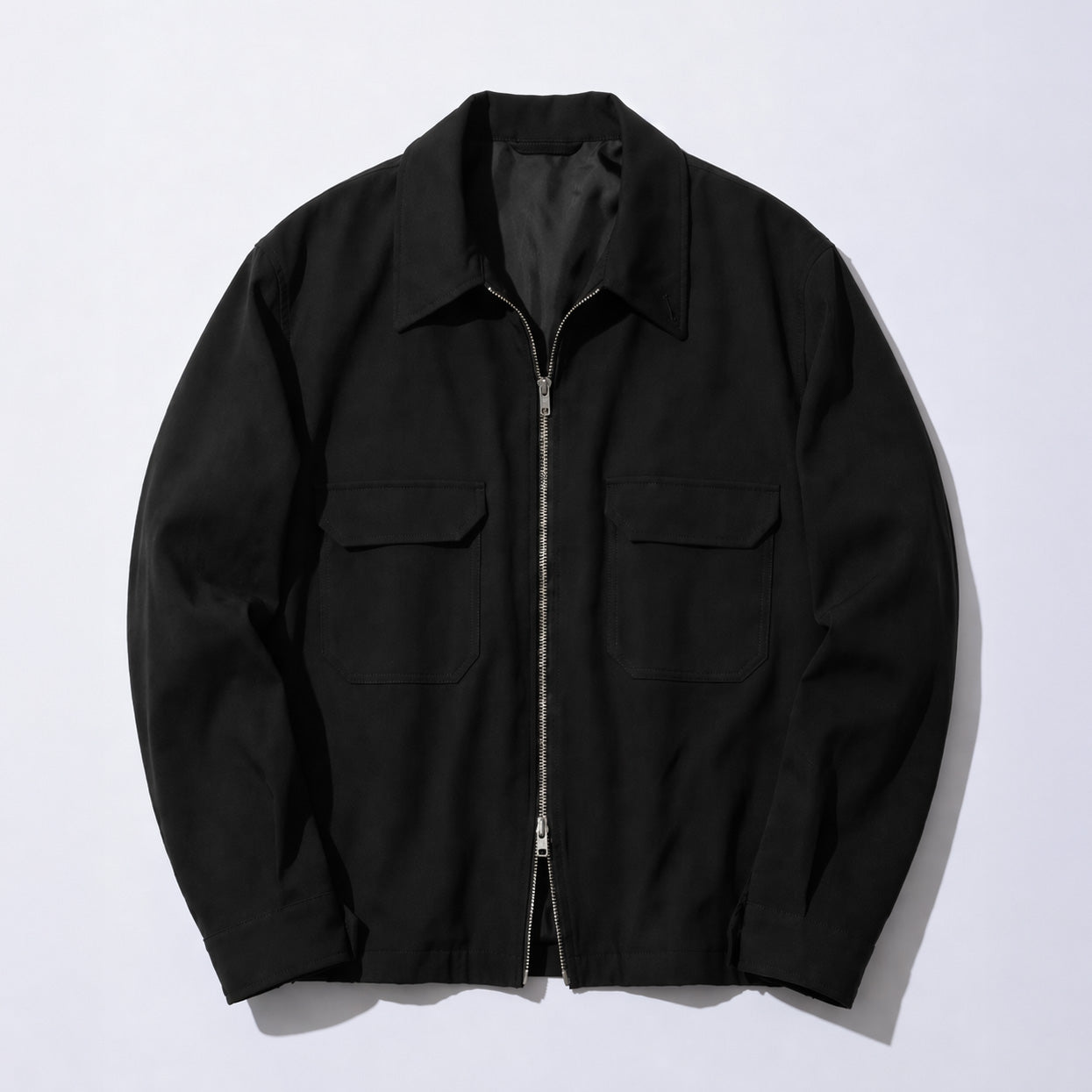 Black Zip Blouson