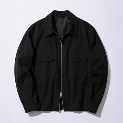 Black Zip Blouson