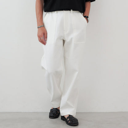 White Baker Pants