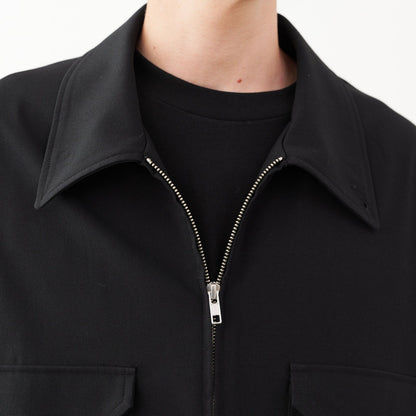 Black Zip Blouson