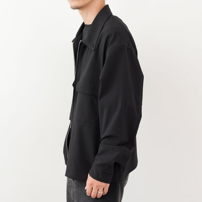 Black Zip Blouson