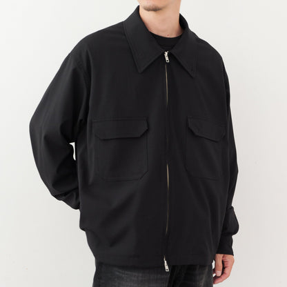 Black Zip Blouson