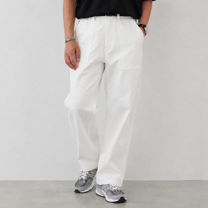 White Baker Pants