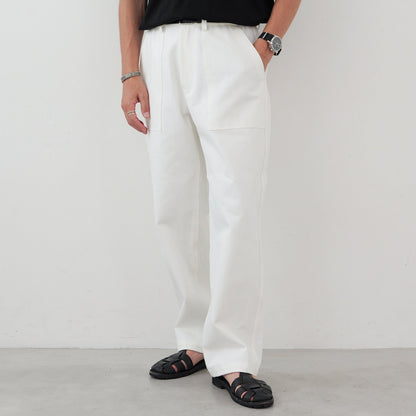 White Baker Pants