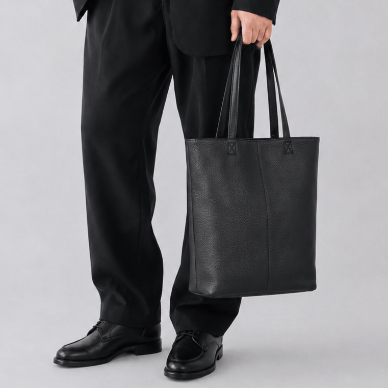 Minimal Leather Tote