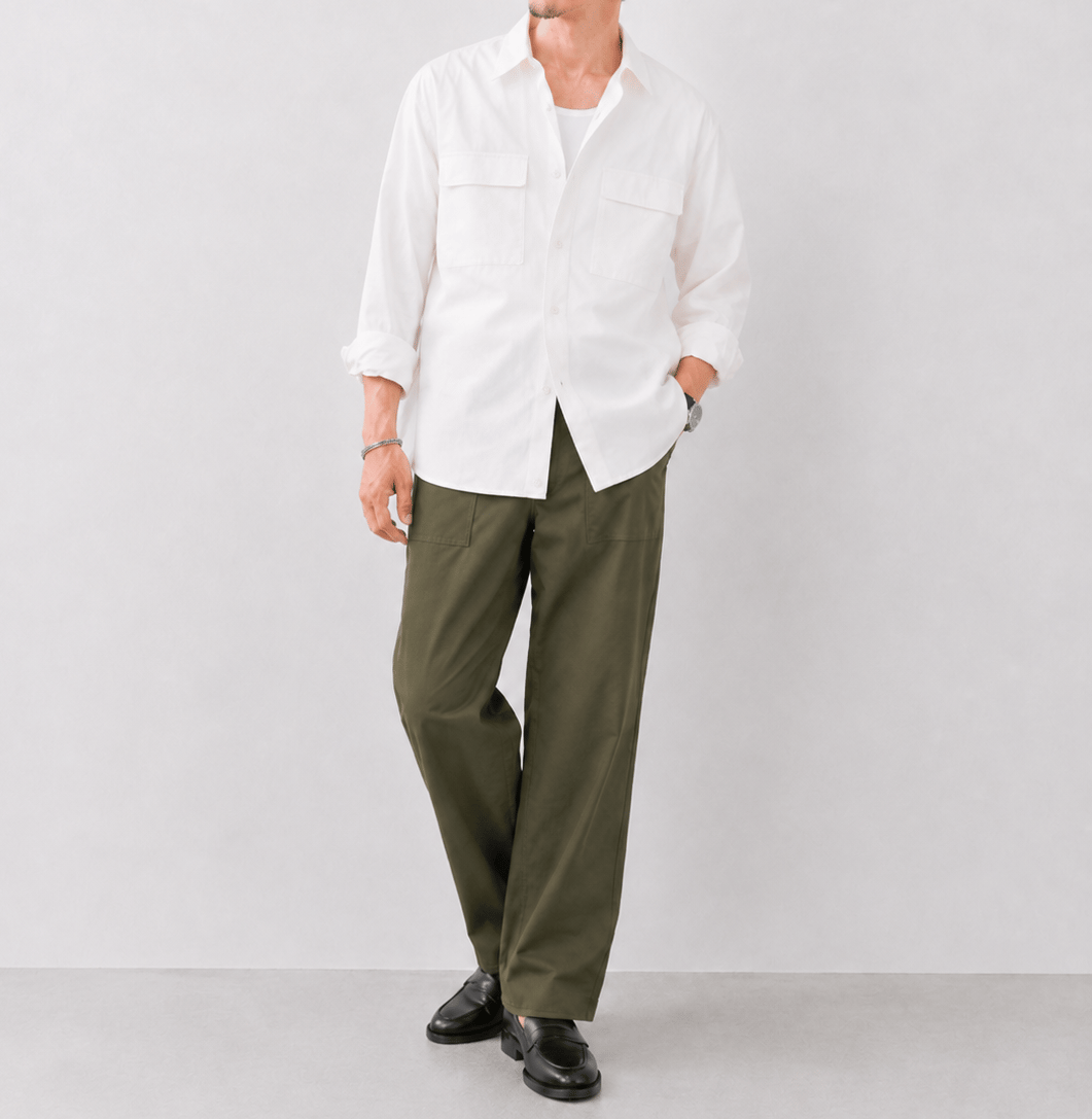 White Utility Shirt