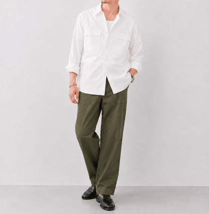 White Utility Shirt