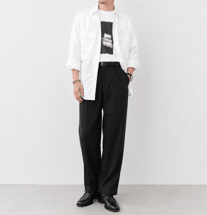 White Utility Shirt