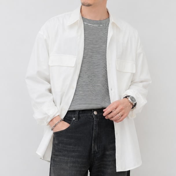 White Utility Shirt