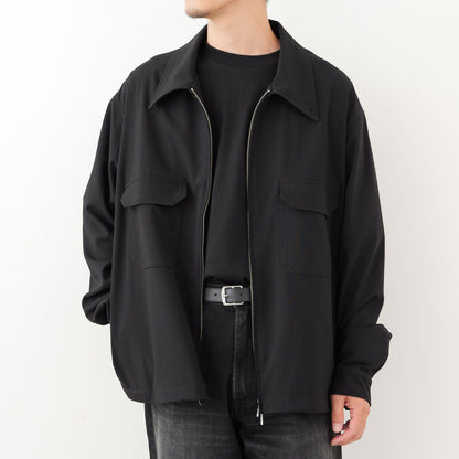 Black Zip Blouson